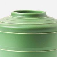 A Wedgwood Keith Murray (1892-1981) Designed Matt Green Vase UK, 1930s