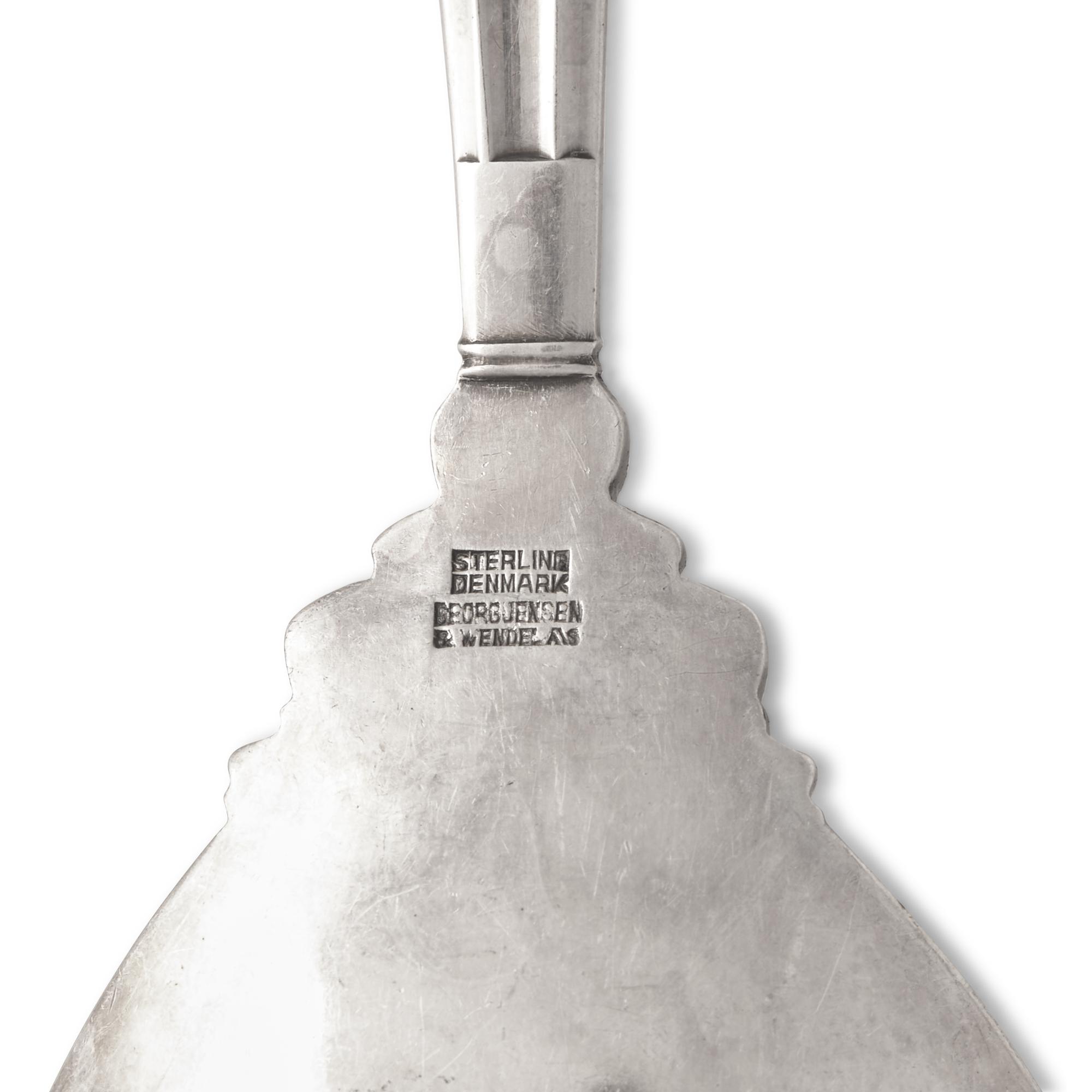 A Georg Jensen Acorn Silver Flatware Service