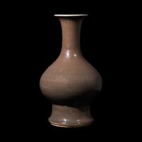 A Chinese Copper Red Glazed Vase, Qing Dynasty 清 銅紅釉賞瓶