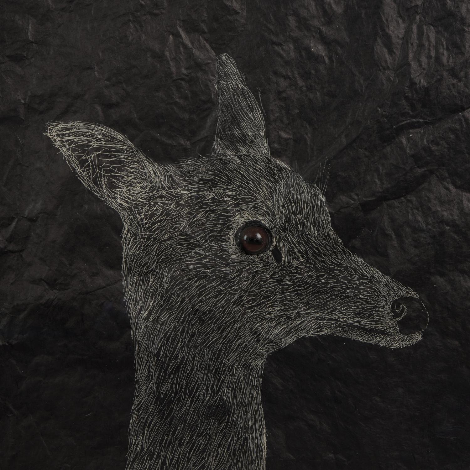 Kiki Smith (American, b. 1954) — Girl with Moon and Deer, 1999