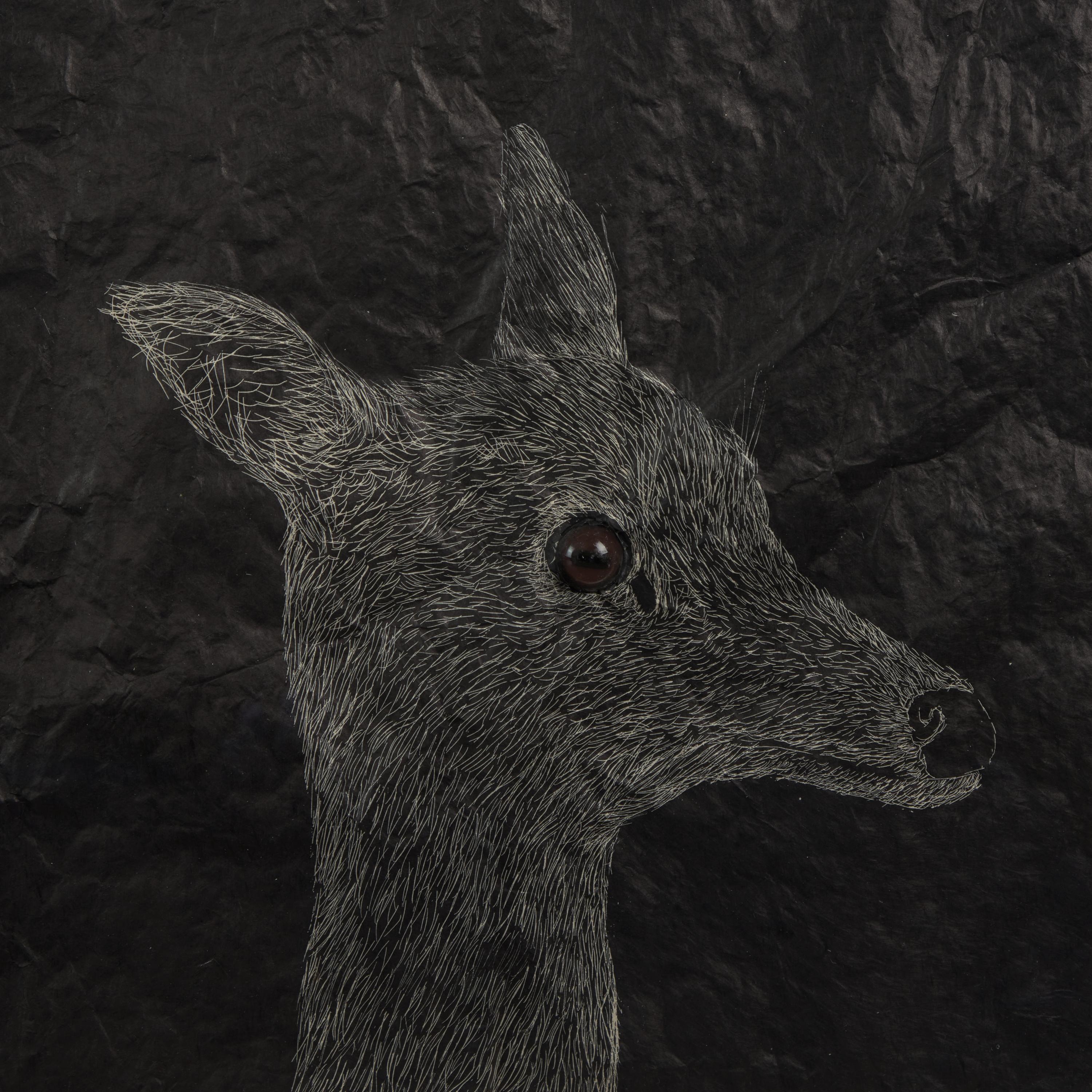 Kiki Smith (American, b. 1954) — Girl with Moon and Deer, 1999