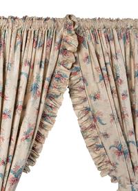Two Pairs of Chintz Drapery Panels