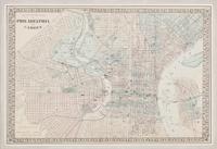[Philadelphia] Group of 5 19th-20th century maps of Philadelphia