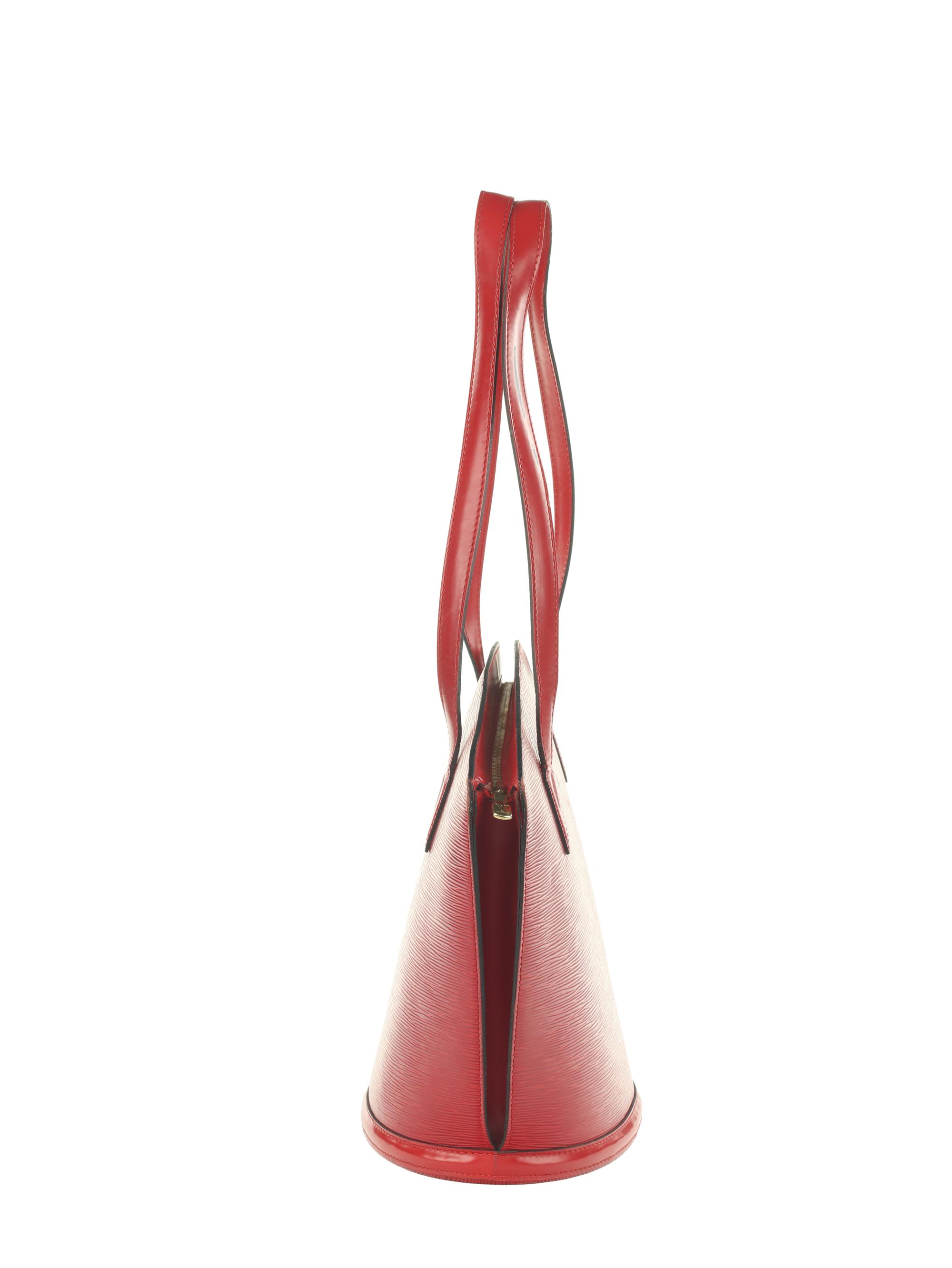 Louis Vuitton Red Epi Leather Saint-Jacques PM Bag