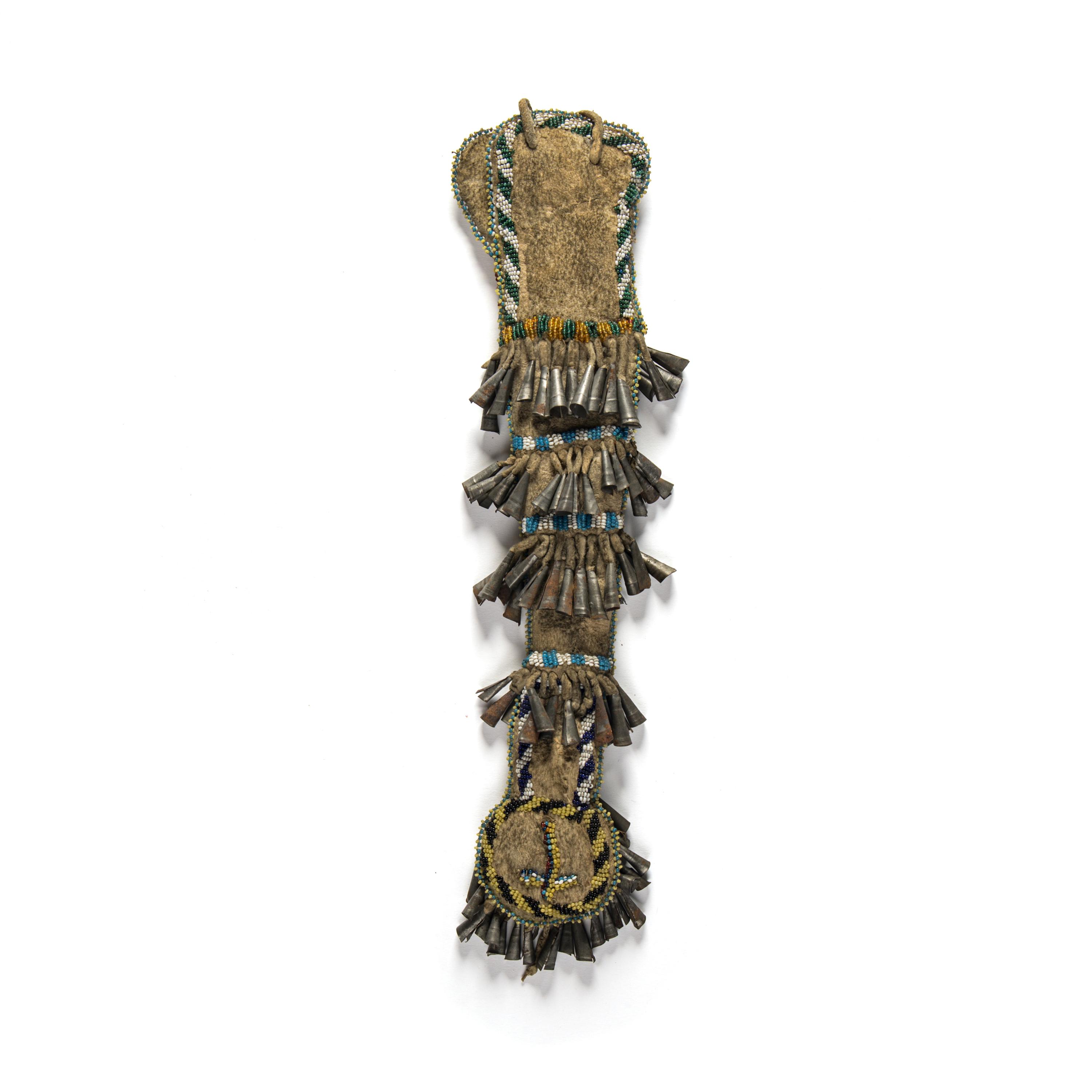 Mescalero Apache Beaded Hide Awl Case