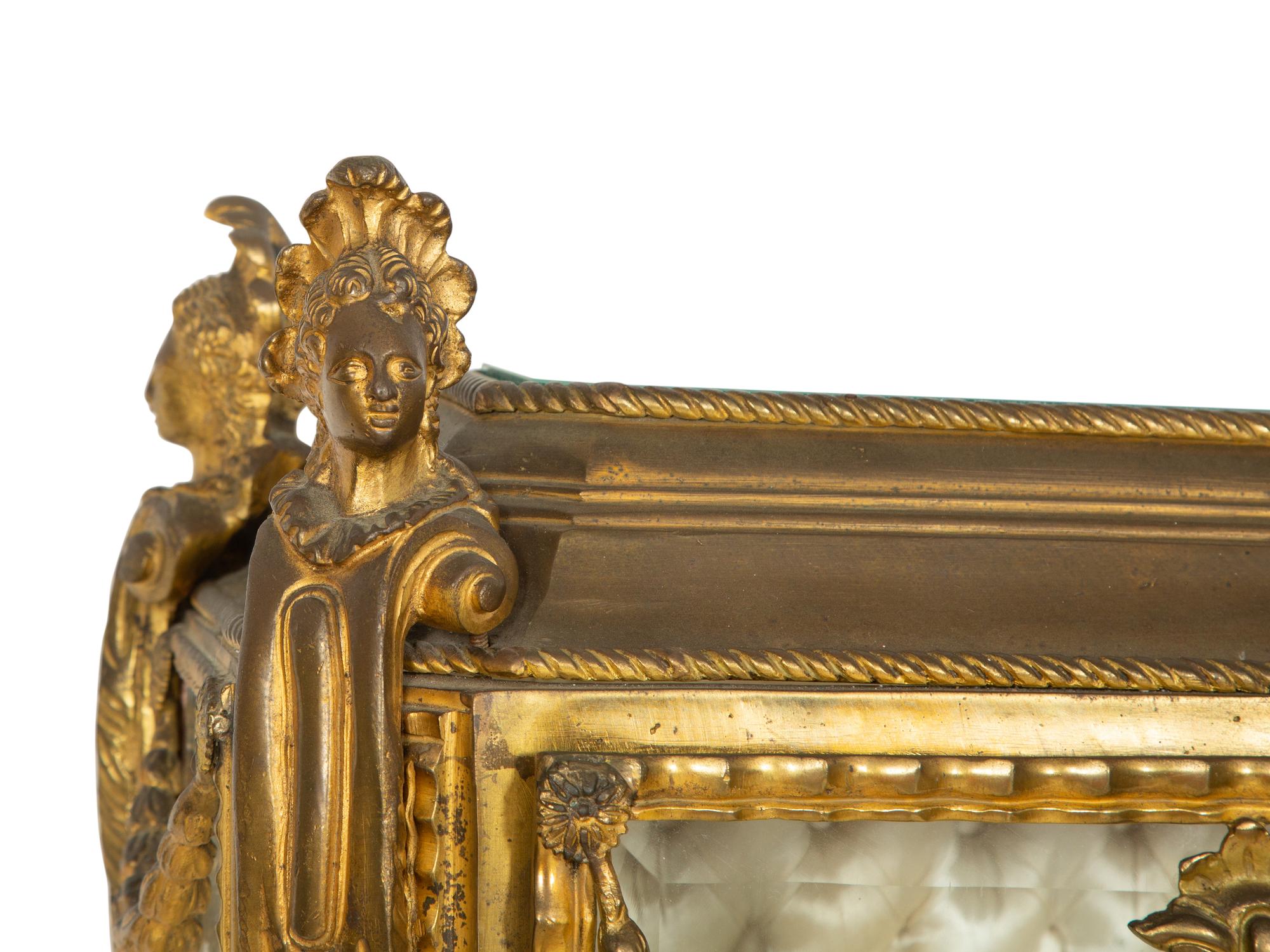 A Pair of Napoleon III Gilt Bronze Vitrines