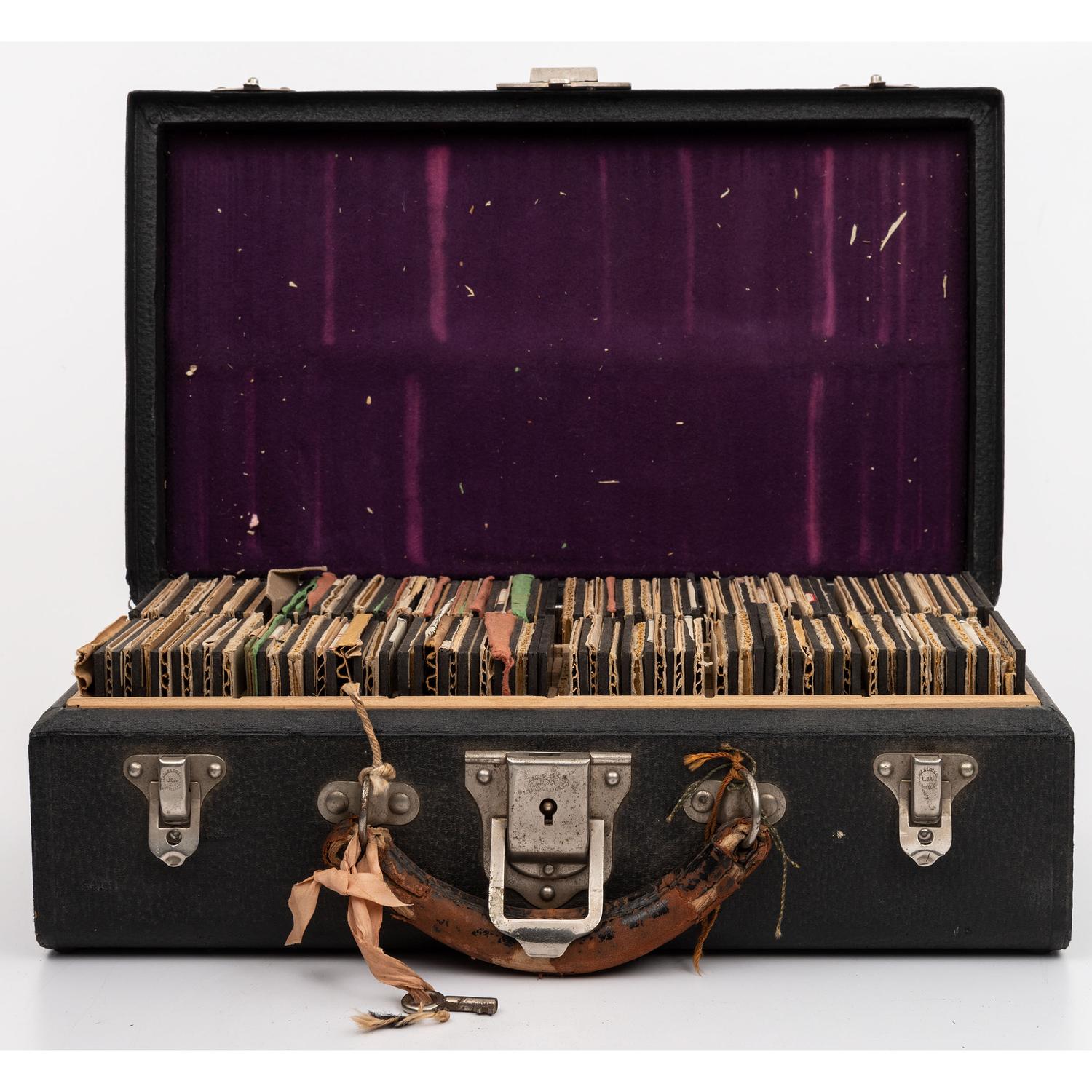 [EARLY PHOTOGRAPHY] -- [HORTICULTURE]. A group of 93 magic lantern slides and notes for a program on Luther Burbank. Boston, MA: E.W. Goodrich, Tremont Temple, [ca 1920s].