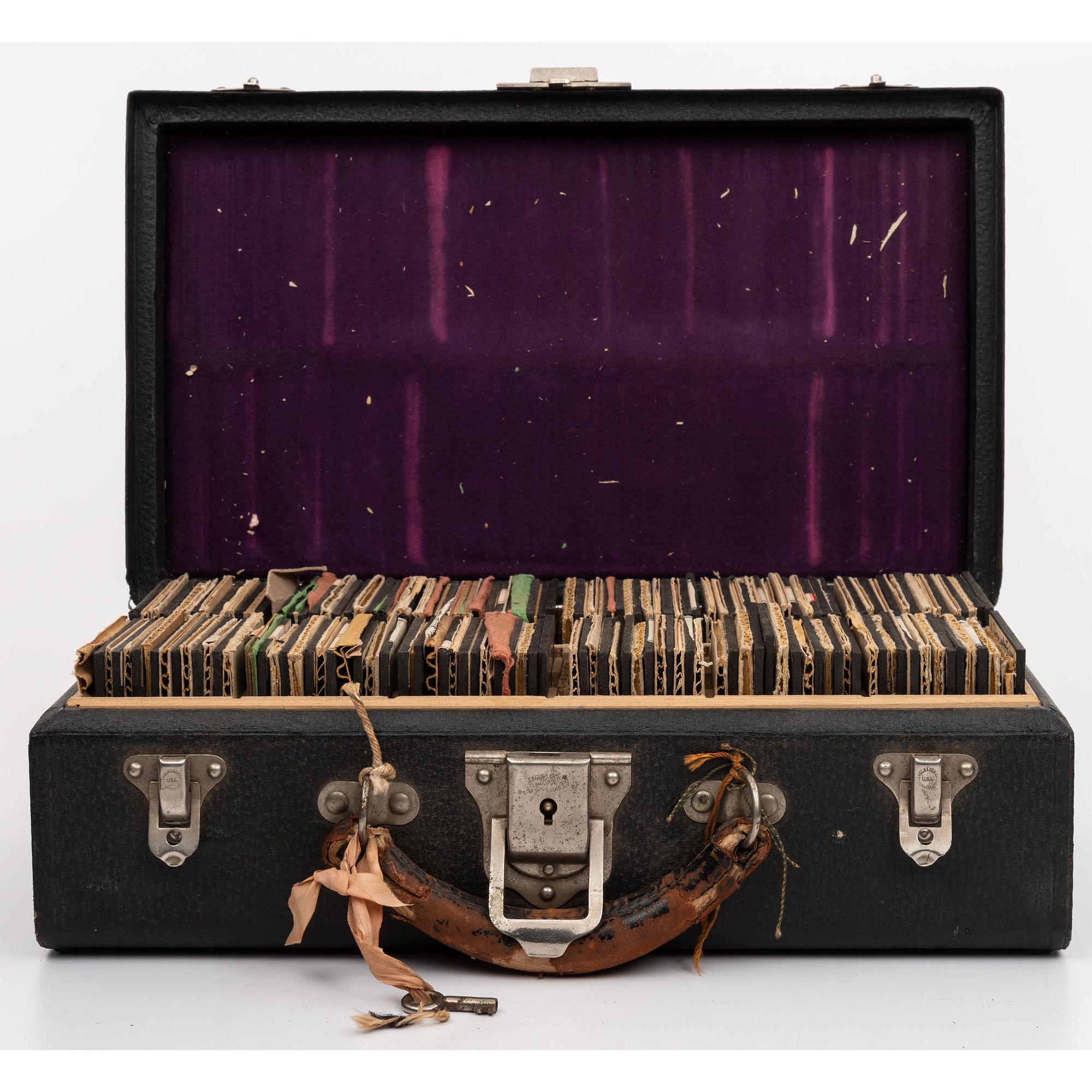 [EARLY PHOTOGRAPHY] -- [HORTICULTURE]. A group of 93 magic lantern slides and notes for a program on Luther Burbank. Boston, MA: E.W. Goodrich, Tremont Temple, [ca 1920s].