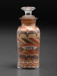 An Early Andrew Clemens (American, 1857-1894) Eagle Sand Bottle