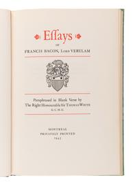 [LITERATURE -- ENGLISH]. A group of 9 works, including: