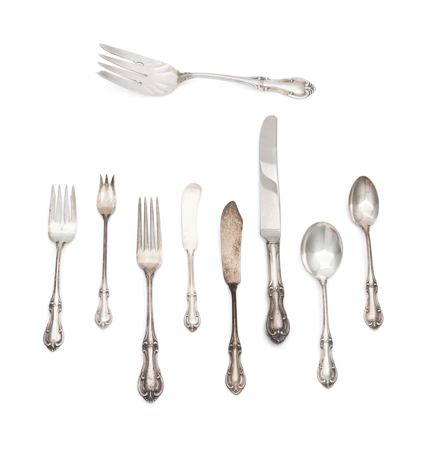 An American Silver Flatware Service