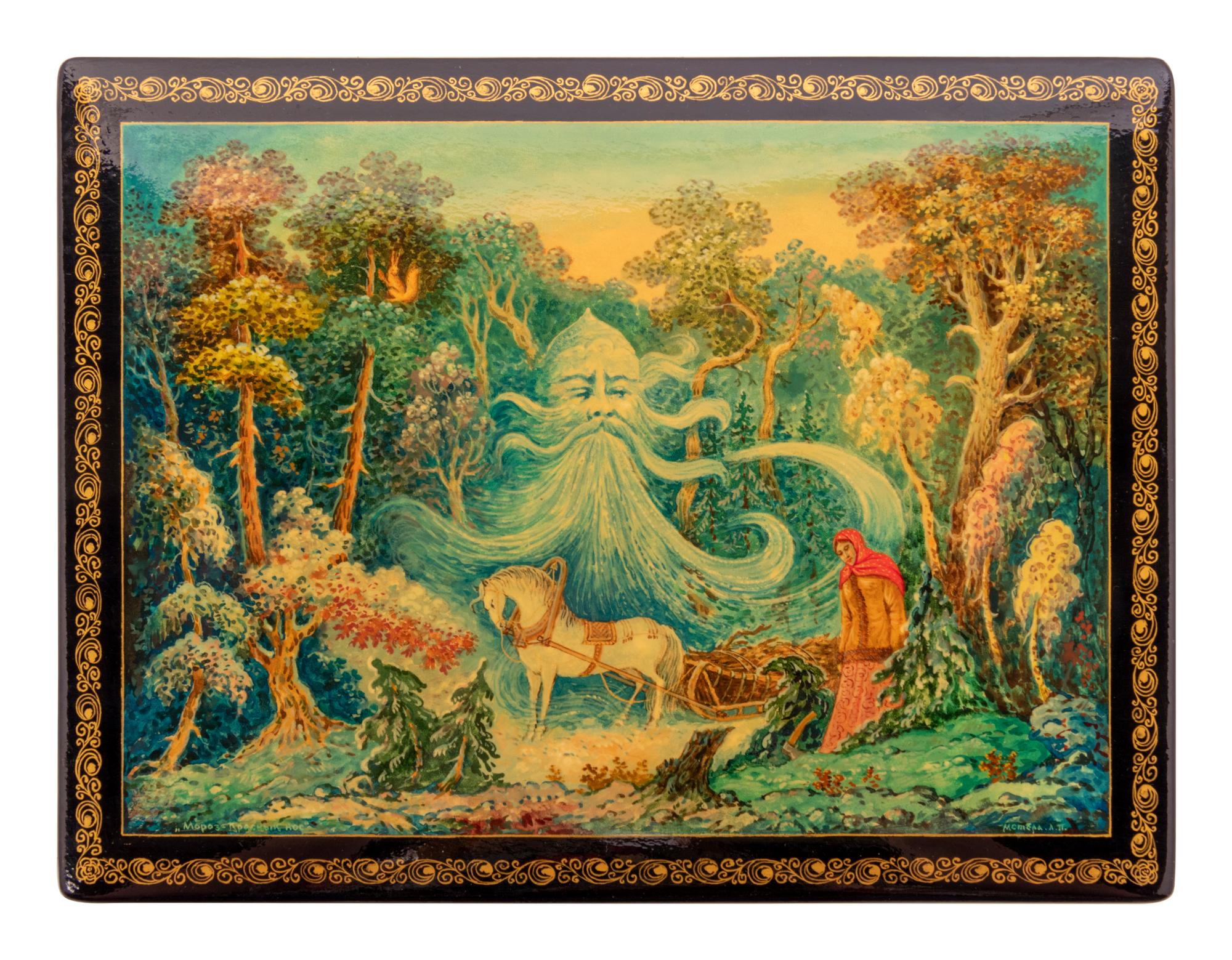 A Russian Lacquered Box
