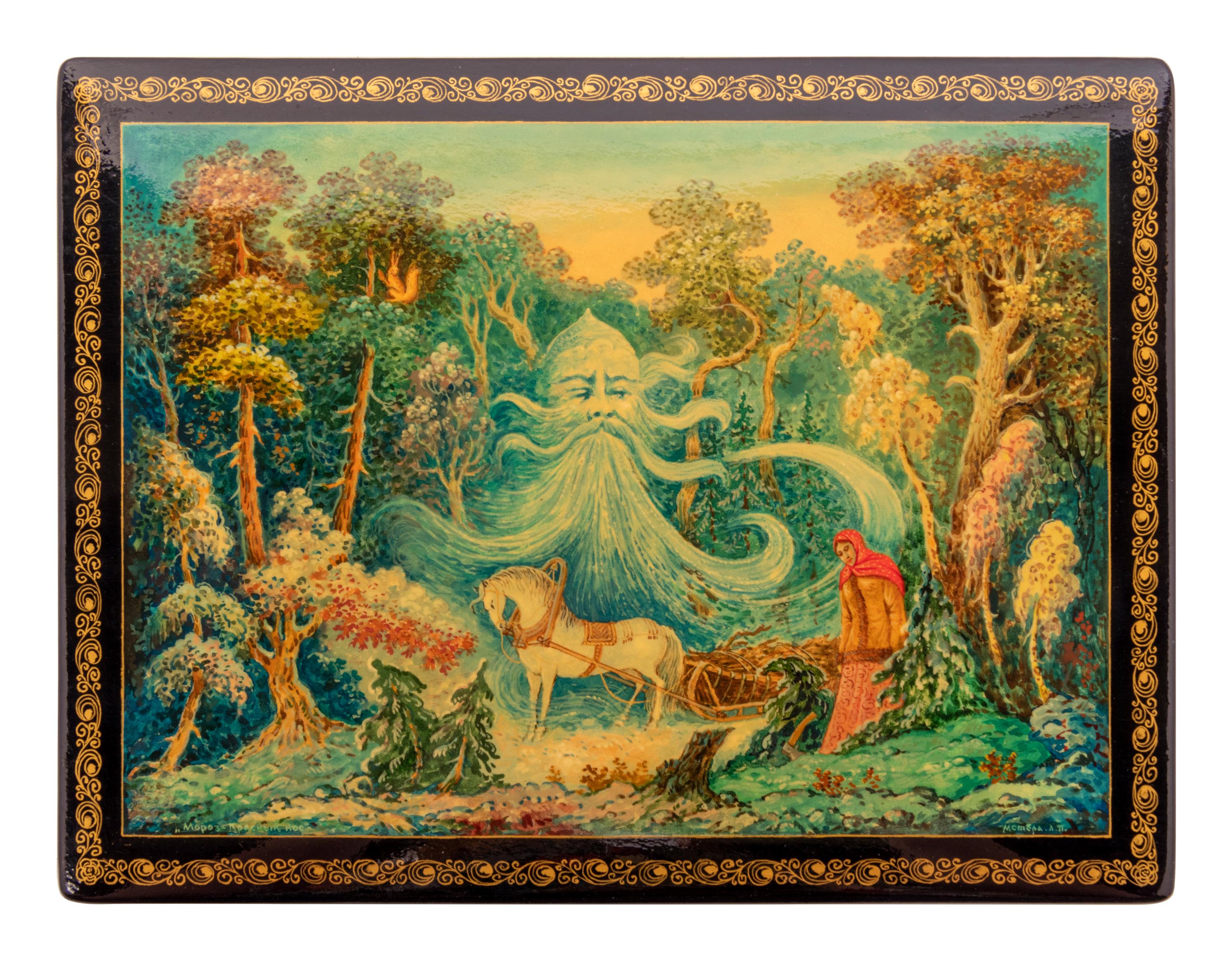 A Russian Lacquered Box