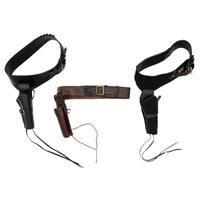 Lot of 8 Quick-Draw Arvo Ojala Pattern Holsters and One Pair Chaps