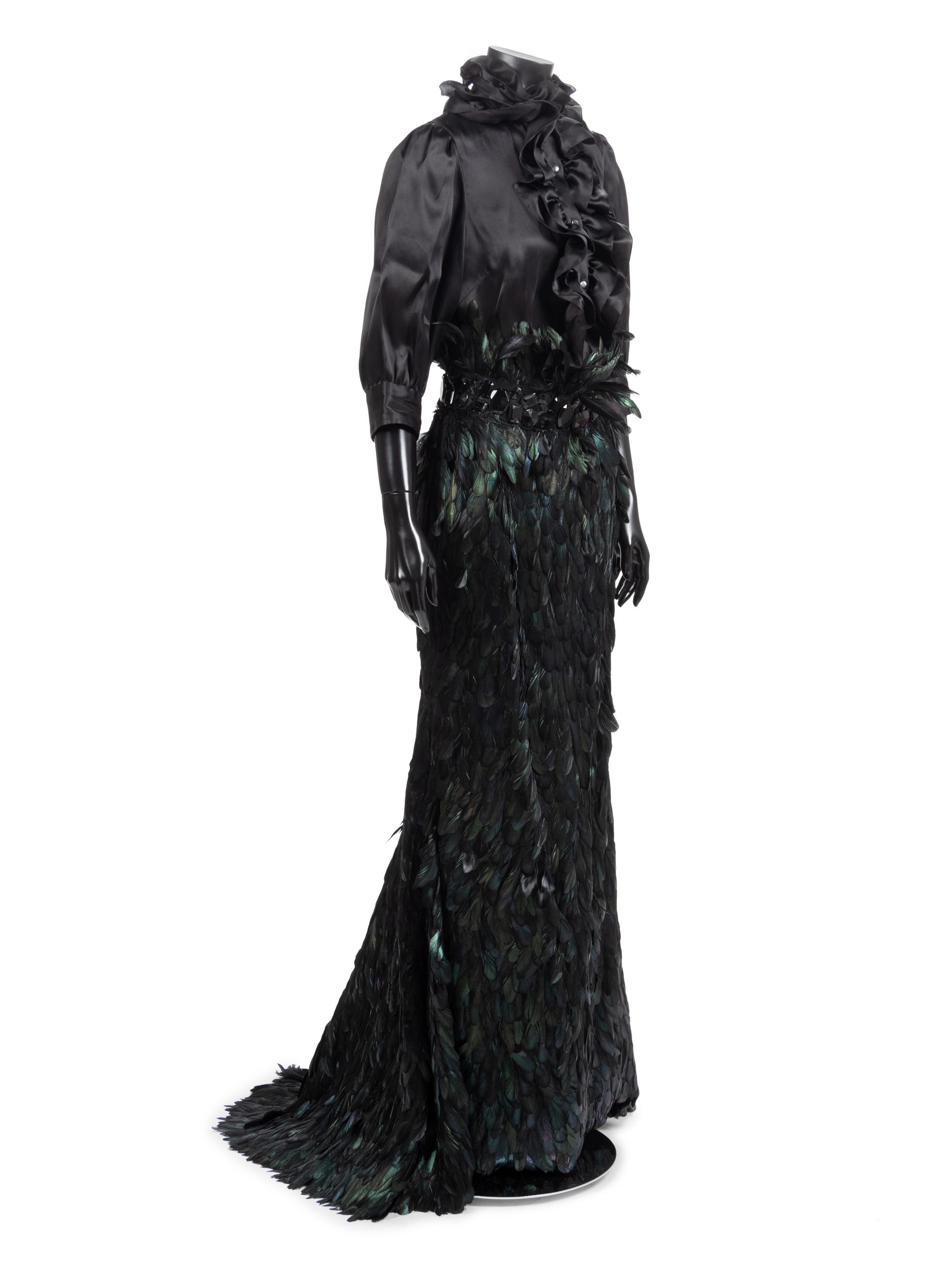 Naeem Khan Black Feather Ensemble, 1990-2000s
