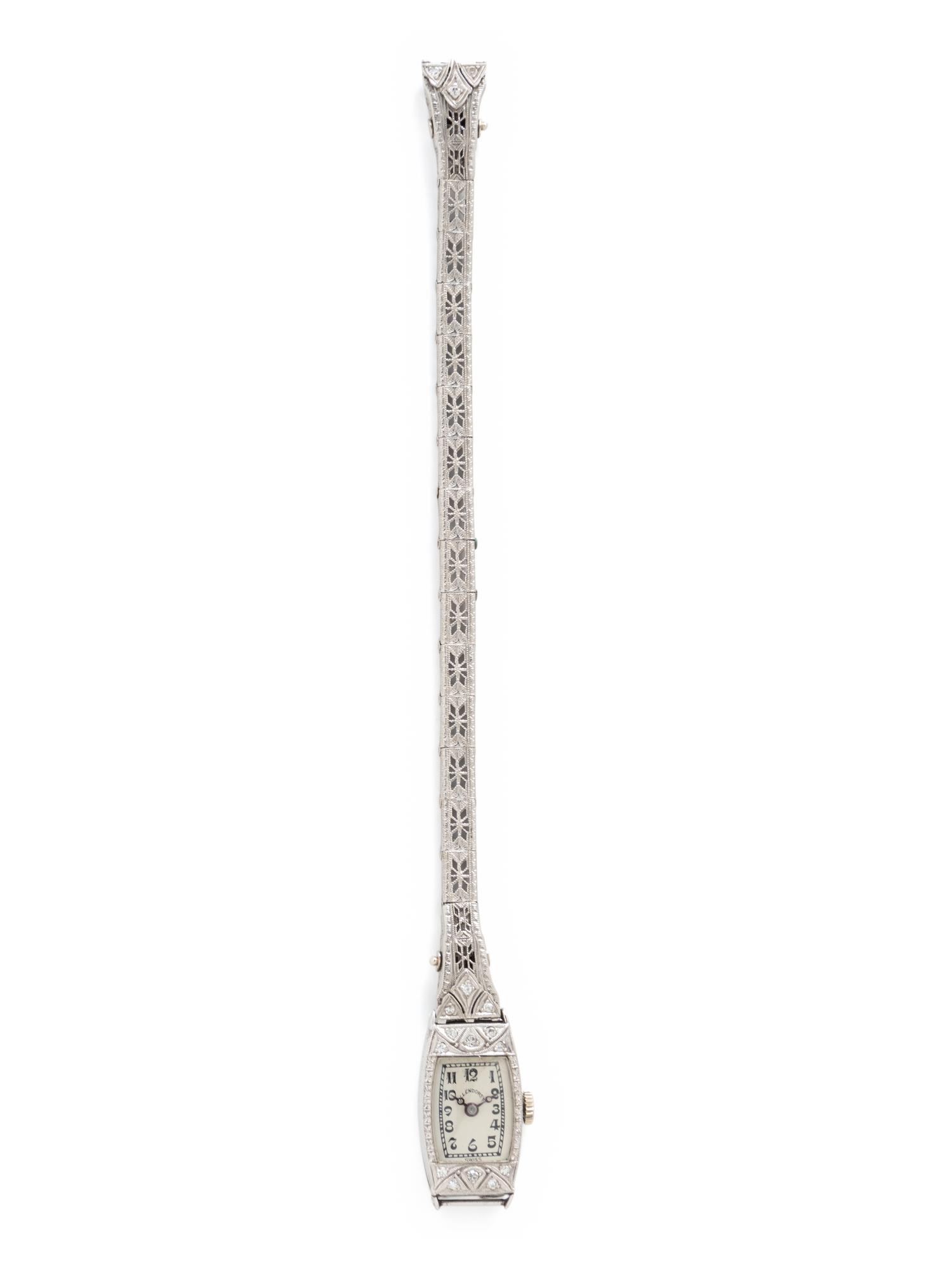 COLLECTION OF WHITE GOLD AND DIAMOND JEWELRY