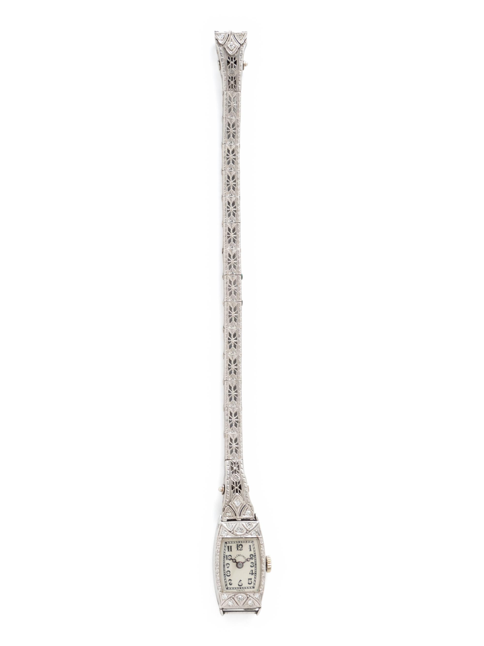 COLLECTION OF WHITE GOLD AND DIAMOND JEWELRY