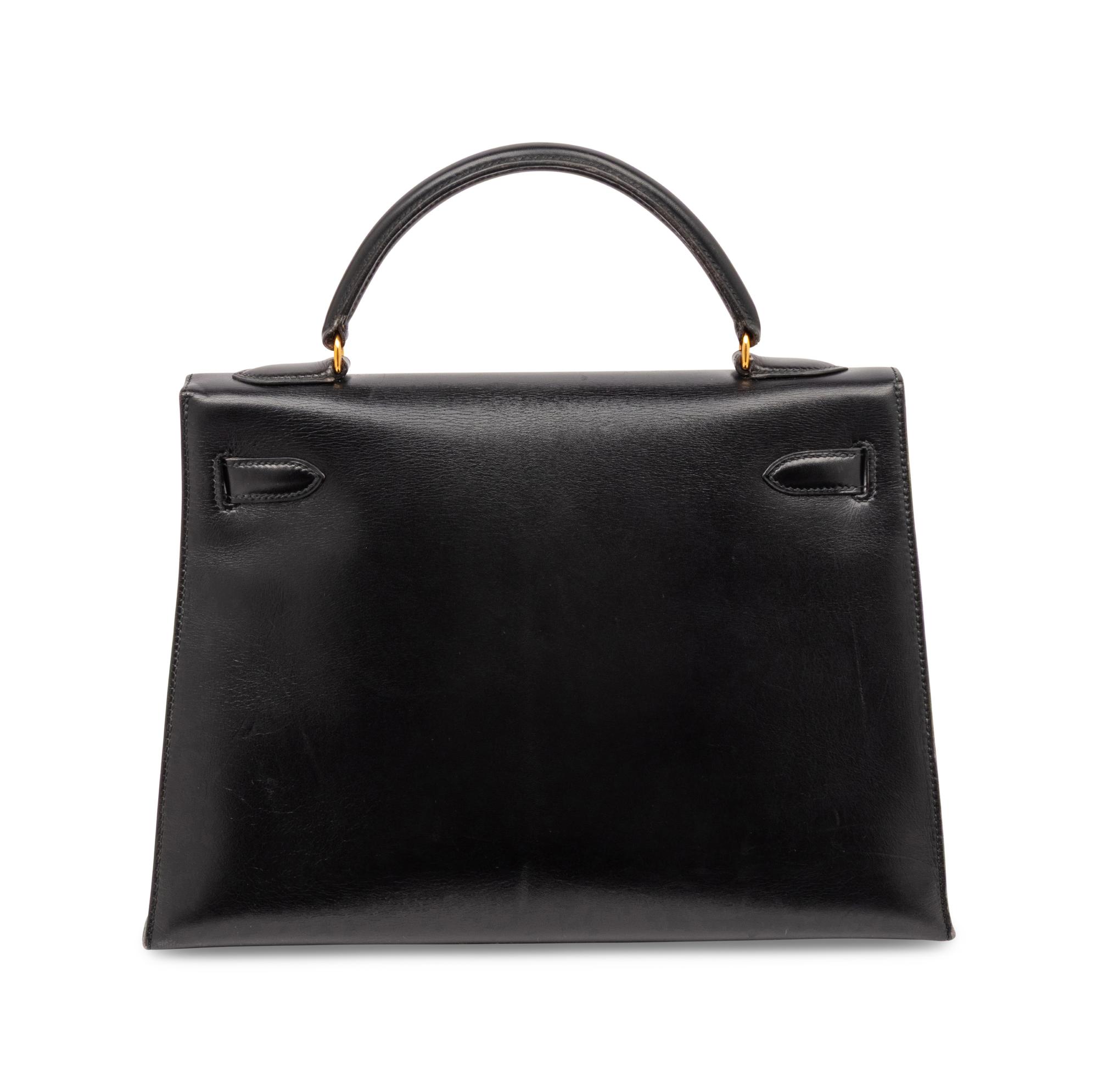 Hermès, Kelly 32 in Noir Box Leather
