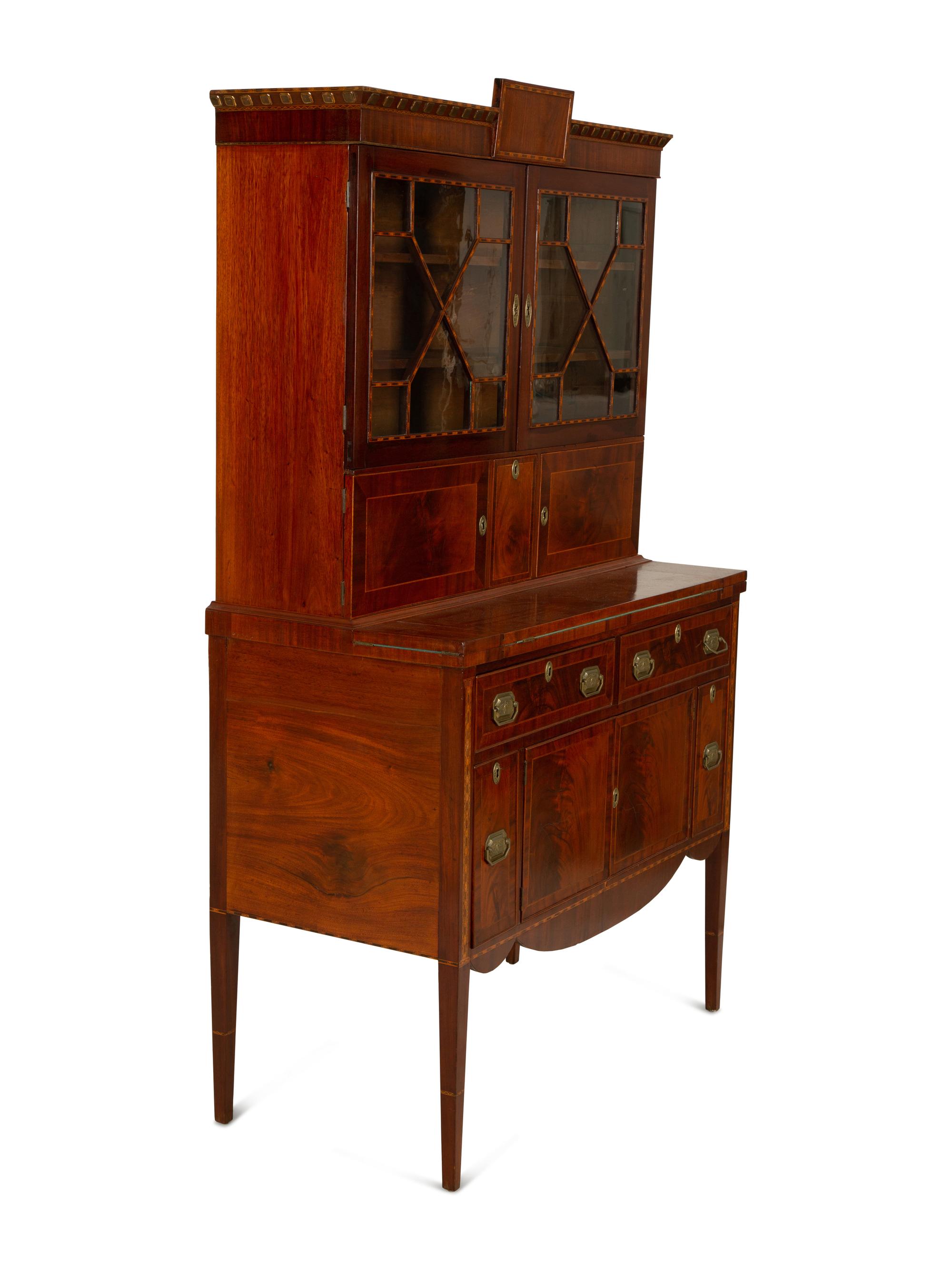 A Federal Inlaid Mahogany Writing Desk — 19th Century