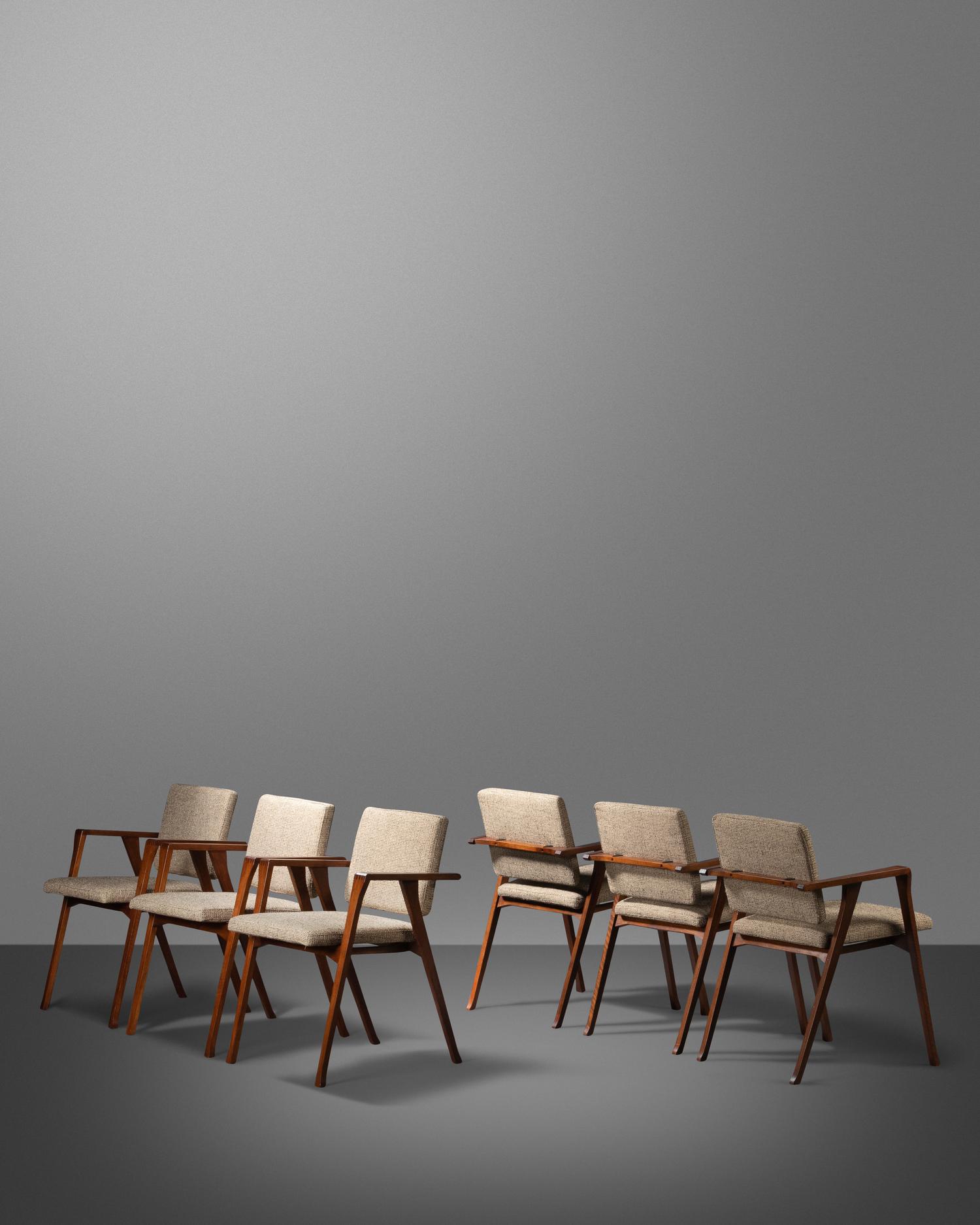 Set of Six Luisa Chairs, Poggi, Italy