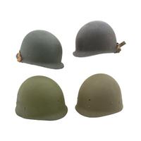 Group of Two WWII M1 Helmets with Liners