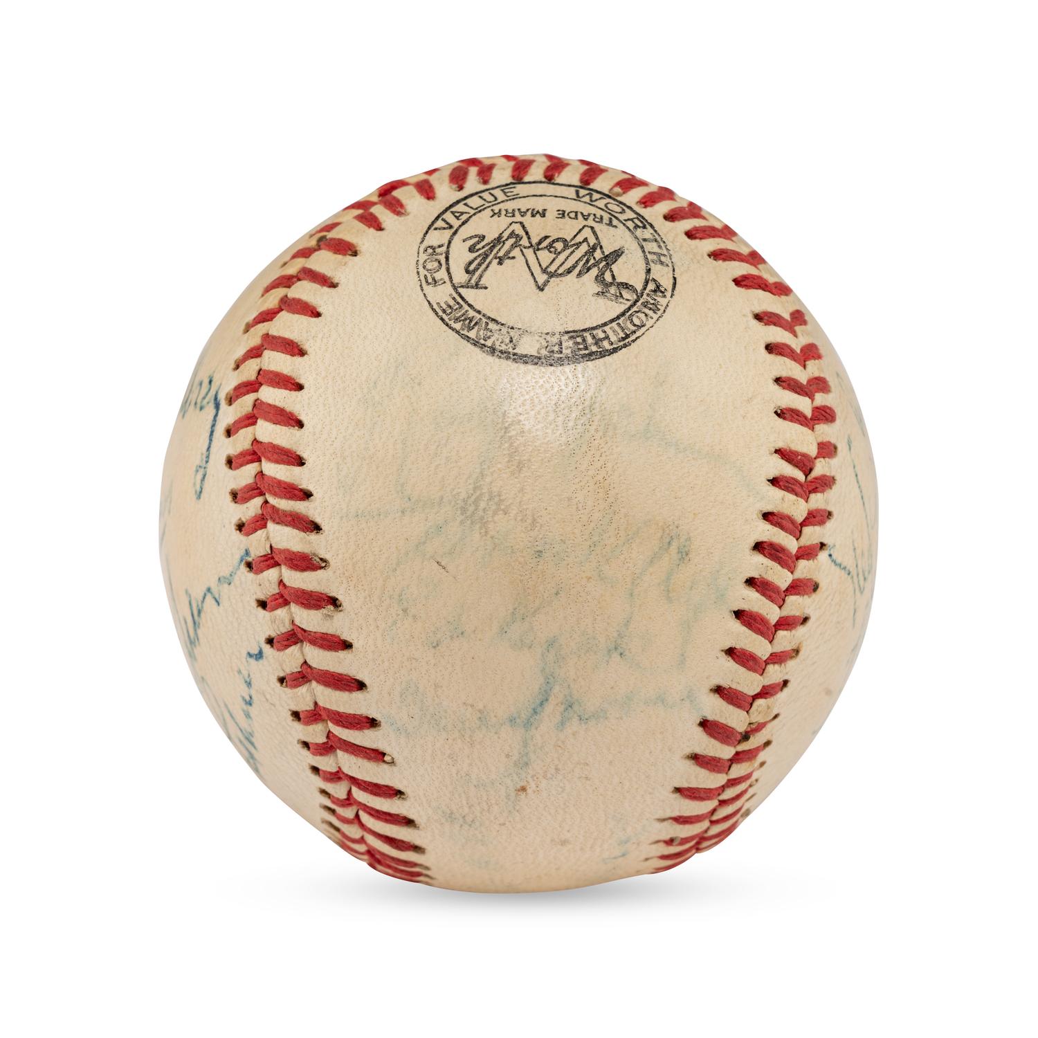 A 1949 St. Louis Browns and St. Louis Cardinals Multi Signed Autograph Baseball (Beckett Authentication Services)