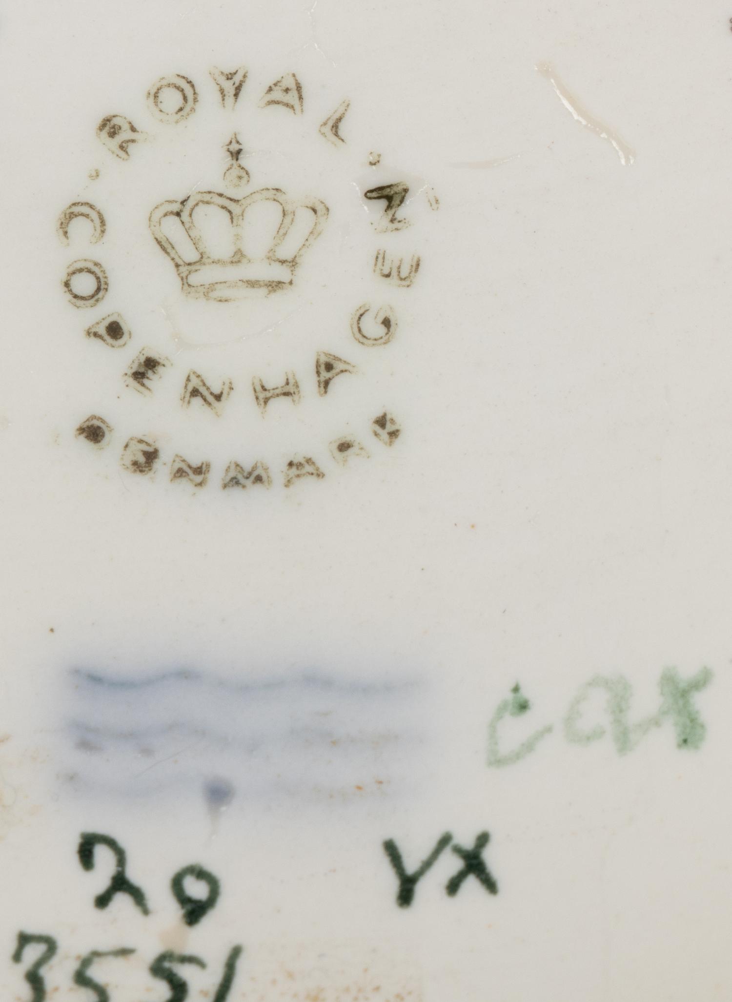 A Royal Copenhagen Flora Danica Porcelain Monteith