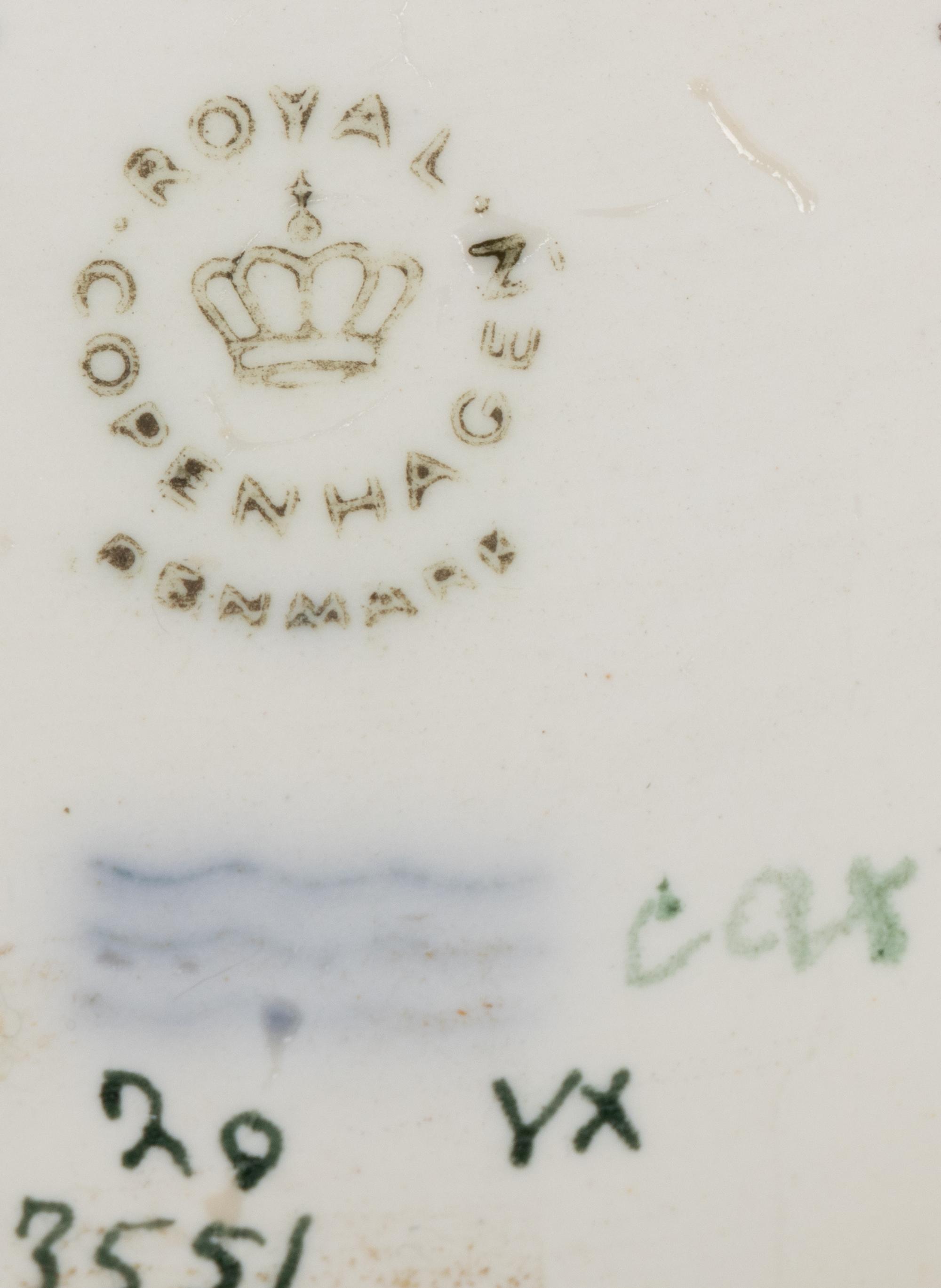 A Royal Copenhagen Flora Danica Porcelain Monteith