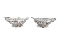 Two American Pierced Silver Footed Bowls — GORHAM MANUFACTURING COMPANY, PROVIDENCE, RHODE ISLAND, EARLY 20TH CENTURY