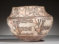 Zuni Polychrome Pottery Olla