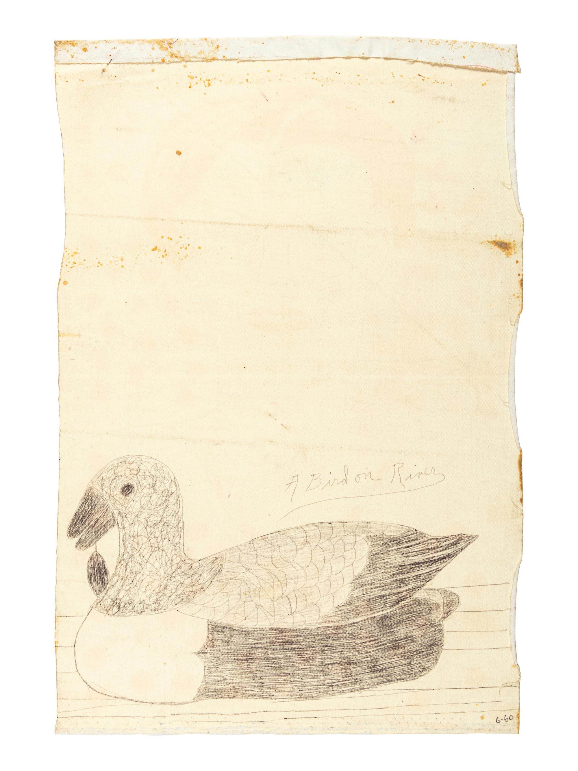 Untitled and A Bird on River