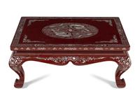A Chinese Export Mother-of-Pearl Inlaid Low Table