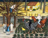 Untitled (The Hens and the Grasshopper)