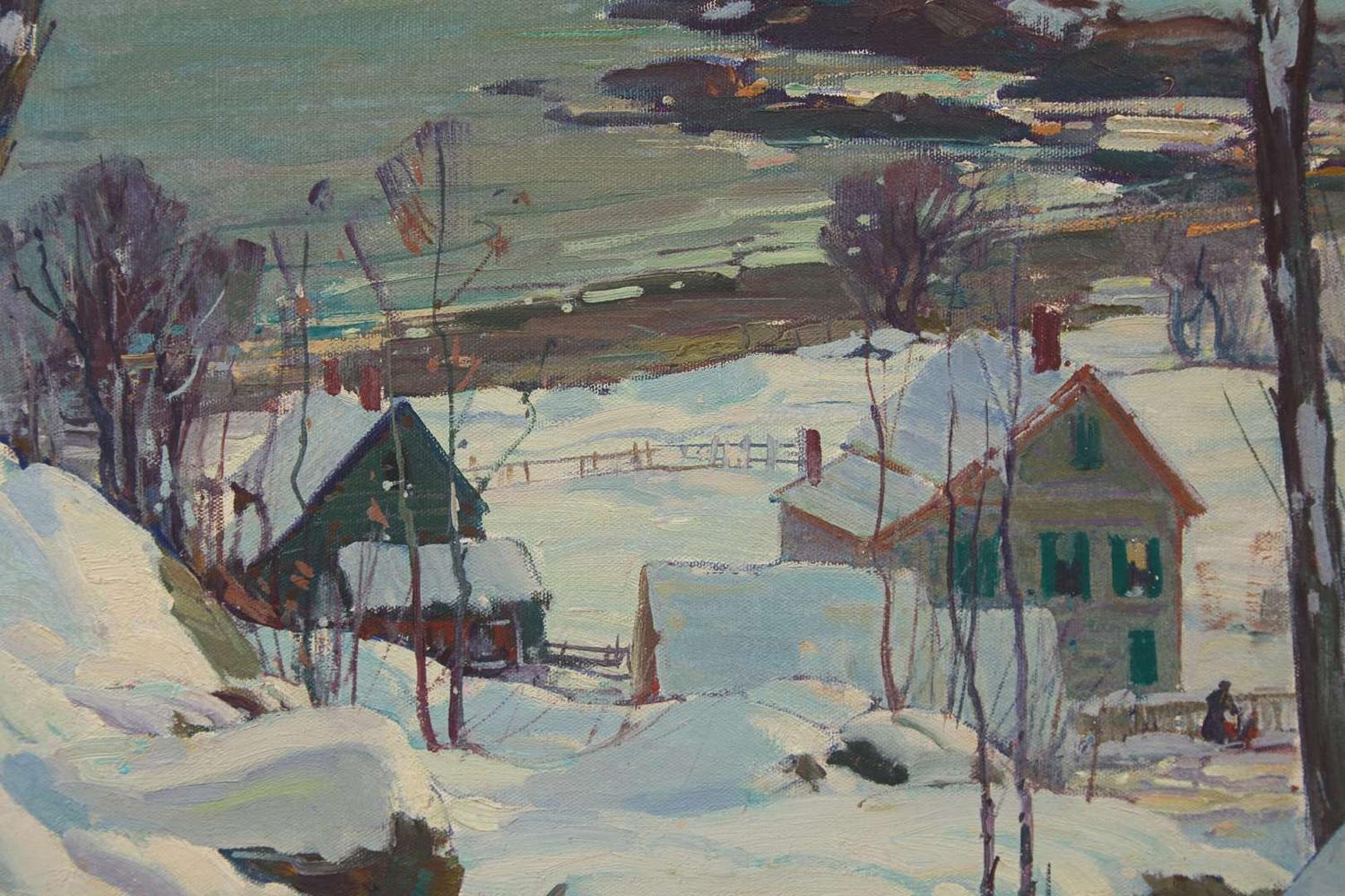 Aldro Thompson Hibbard (American, 1886-1972) - Winter, Back Beach, Rockport