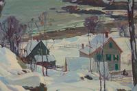 Aldro Thompson Hibbard (American, 1886-1972) - Winter, Back Beach, Rockport