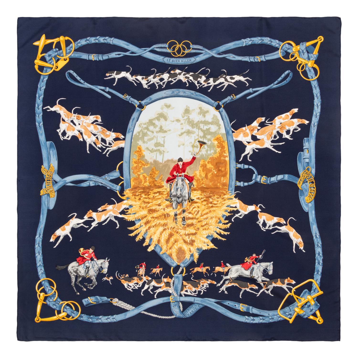 Three Hermès Scarves