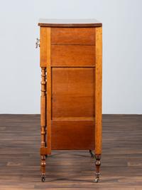 A Federal Inlaid and Turned Cherrywood Chest of Drawers