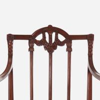 A Set of Four George III Carved Mahogany Armchairs circa 1800