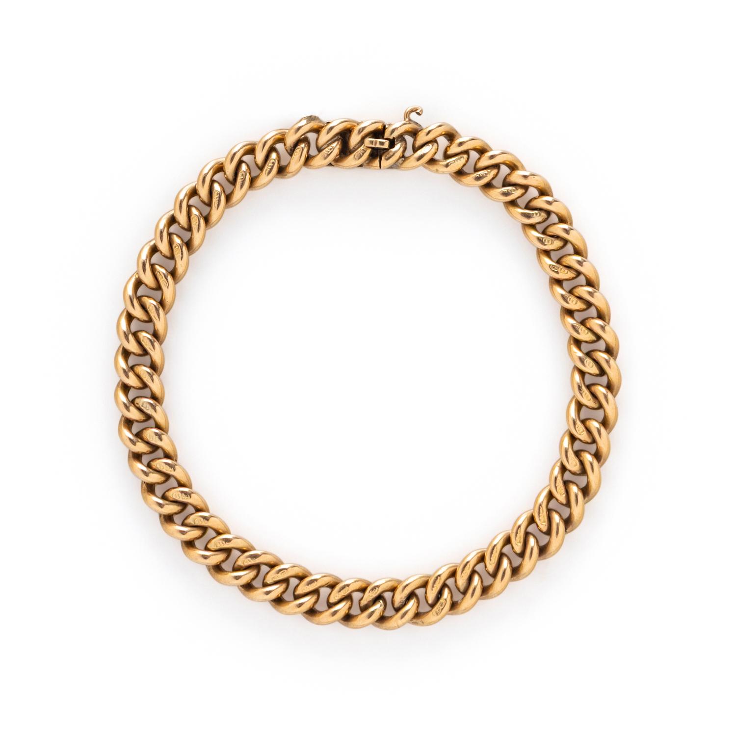 YELLOW GOLD LINK BRACELET
