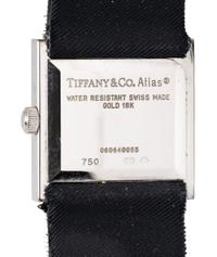 TIFFANY & CO., WHITE GOLD AND DIAMOND 'ATLAS' WATCH