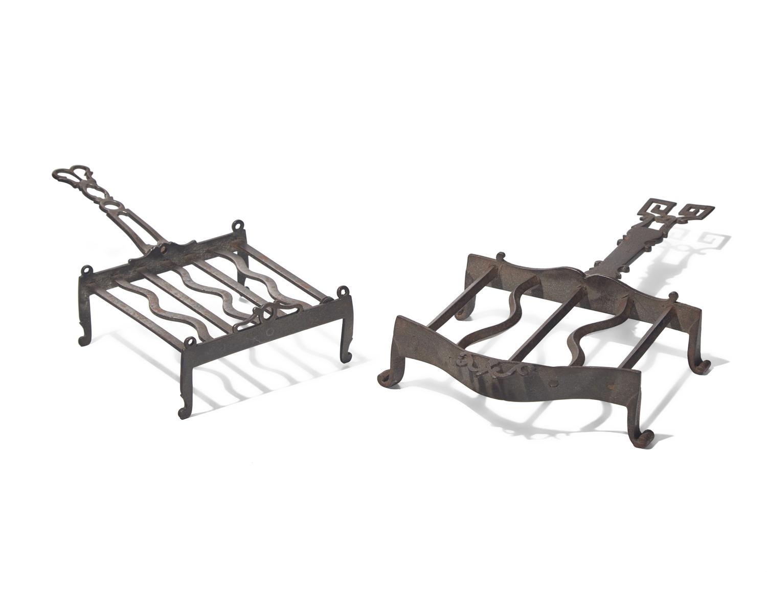 Two Small Wrought Iron Gridirons, Northern European, 18th Century
