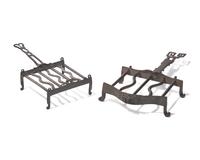 Two Small Wrought Iron Gridirons, Northern European, 18th Century