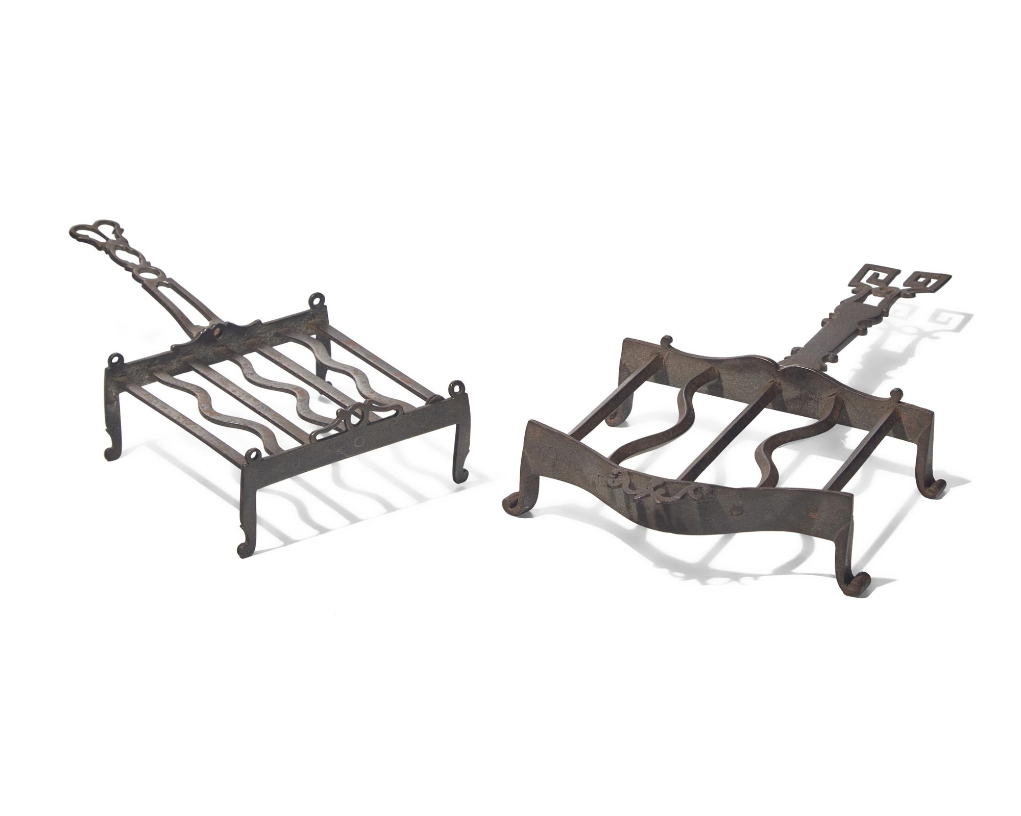 Two Small Wrought Iron Gridirons, Northern European, 18th Century