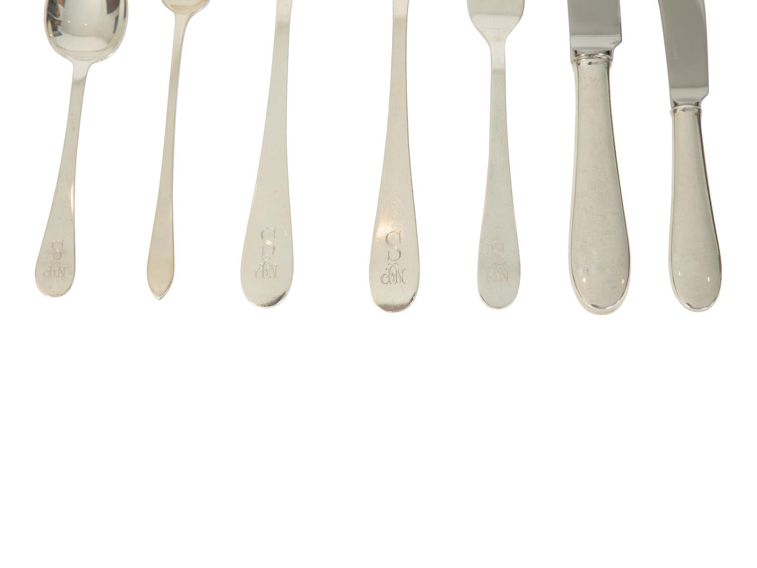 A Tiffany and Co. Silver Partial Flatware Service — 20TH CENTURY