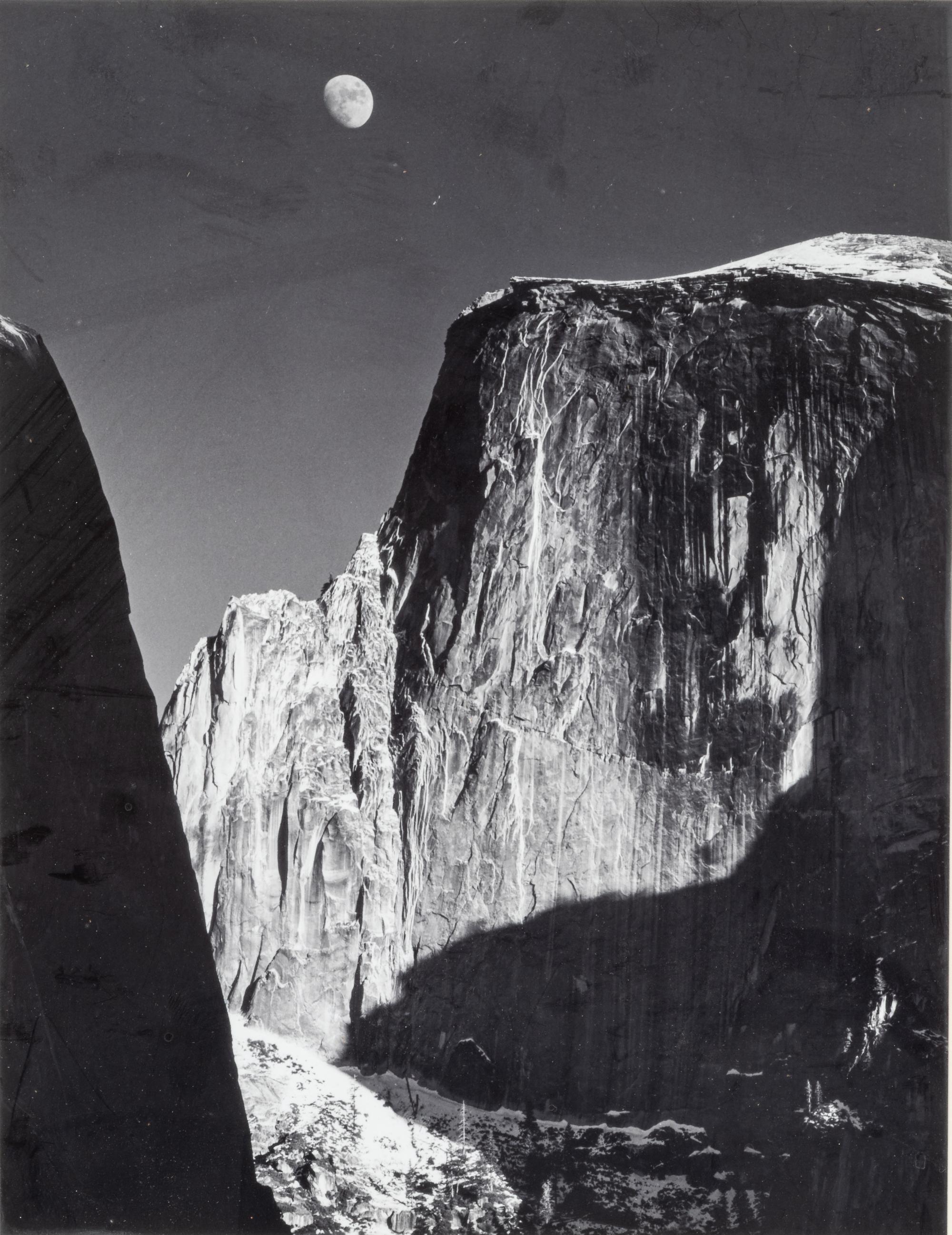 Ansel Adams (1902-1984) Moon and Half Dome, Yosemite National Park, 1960