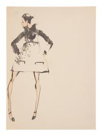 11 Michaele Vollbracht for Geoffrey Beene Fashion Illustrations, Late 1960s