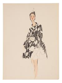 11 Michaele Vollbracht for Geoffrey Beene Fashion Illustrations, Late 1960s