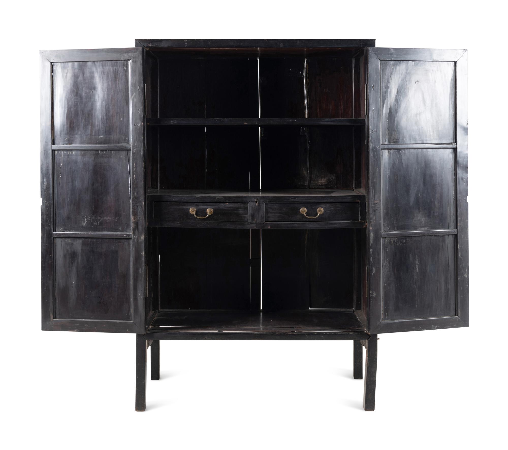 A Chinese Mixwood Cabinet
