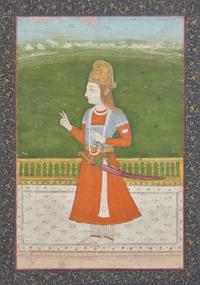 A Portrait of Prince Sayyid Aurangzeb, 18th/19th Century — 十八/十九世紀 印度細密畫莫卧儿帝国皇帝奧朗則布像