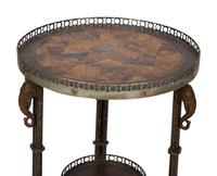 A French Brass Side Table After the Model by Adam Weisweiler